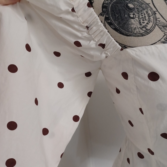 Ganni Polka Dot Print Square Neckline Blouse - Picture 7 of 11